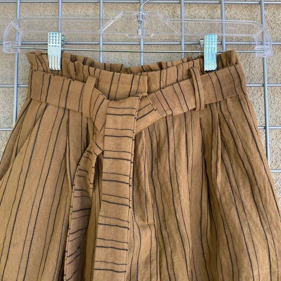 Bow & Tie Belted Waist Casual Boho Shorts - Picture 4 of 7